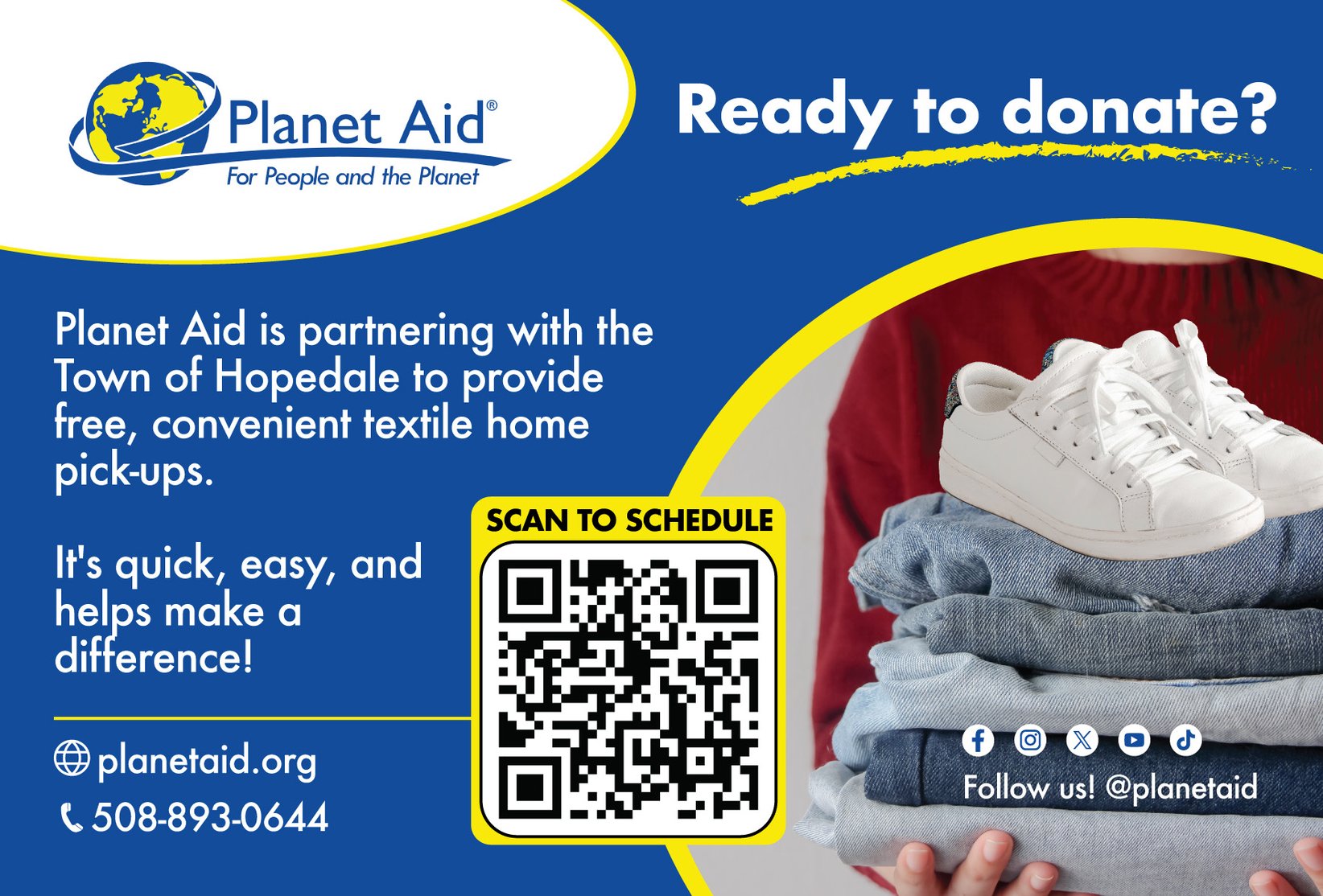 Aid Launches Free Home Donation Pickup Service in Milford, MA